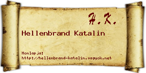 Hellenbrand Katalin névjegykártya