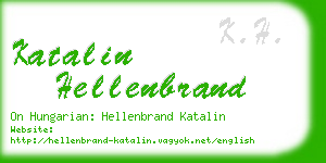katalin hellenbrand business card